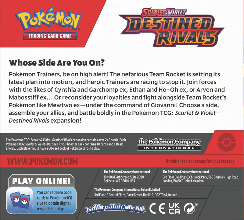 Scarlet & Violet - Destined Rivals - Destined Rivals Booster Box (36 packs) - Image 3